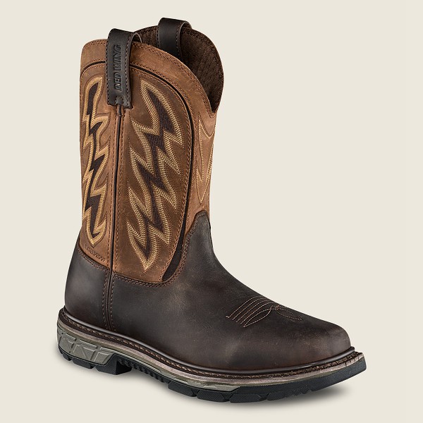 Red Wing Mens Rio Flex - 11-inch Waterproof Soft Toe Pull-on - Work Boots Brown - 6207OQBPN